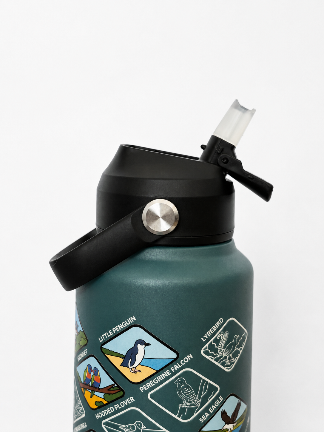 Bottle straw lid